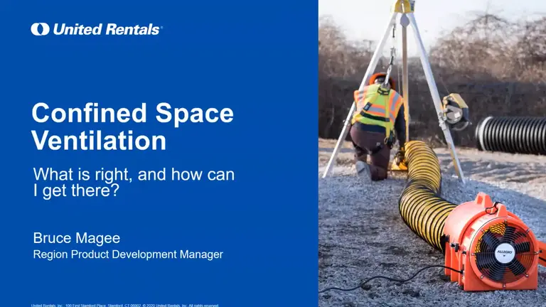 Confined Space Ventilation – What is right, and How Can I Get There?