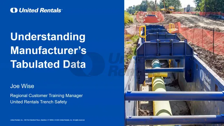 Understanding Manufacturer’s Tabulated Data