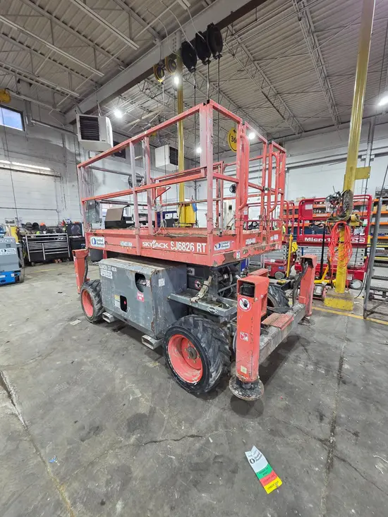 2017 Skyjack SJ6826RT Rough Terrain Scissor Lift