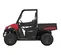 Red and black Polaris Ranger 2-seat UTV