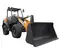 Orange and black CASE 1.5-1.9 yd. Wheel Loader