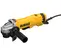 Yellow DeWalt electric angle grinder