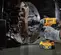 Yellow and black and silver DEWALT Impact Wrench, 1/2 in., Cordless Electric Powered
