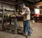Yellow and black and silver DEWALT Angle Grinder, 4-1/2 in., Cordless, Electric Powered