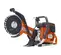 Orange, black and silver HUSQVARNA Concrete Cut-off Saw, 9 in., Gas Powered