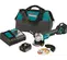 Green and black MAKITA Angle Grinder, 4-1/2 in., Cordless, Electric Powered