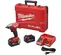 Red and black MILWAUKEE Impact Wrench, 1/2 in., Cordless Electric Powered