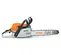 Orange, gray and black STIHL Chainsaw, 20 in., Gas Powered
