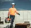 Orange, whie and black STIHL Concrete Cut-off Saw, 14 in., Gas Powered