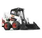 White, black and orange BOBCAT 2,600-3,000 lb. Skid Steer