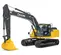 Yellow, gray and black JOHN DEERE 49,000-54,000 lb. Excavator