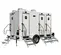 White Jag Porta Lisa 4-Station Restroom Trailer with 4 Sinks