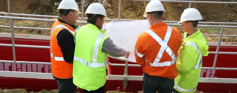 Some of the Shore Hire team providing support to customers on a job site