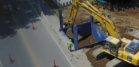 Trench Safety jobsite for Kissick Construction
