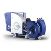 Blue and silver Blastrac 10 in. ride-on shot blaster