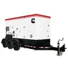 White and black and red CUMMINS 250-279 kW Towable Generator, Tier 4 Diesel