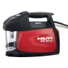 Red and black Hilti concrete core drill vacuum pump assembly