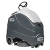 Gray Nilfisk walk-behind scrubber