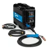 Black and blue MILLERELEC MIG and FCAW Welder, 120/240V, 20-25 Amps, Electric Powered