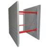 Gray and red Speedshore Aluminum Trench Box