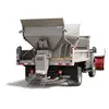 White Western Spreader salt spreader box on a truck