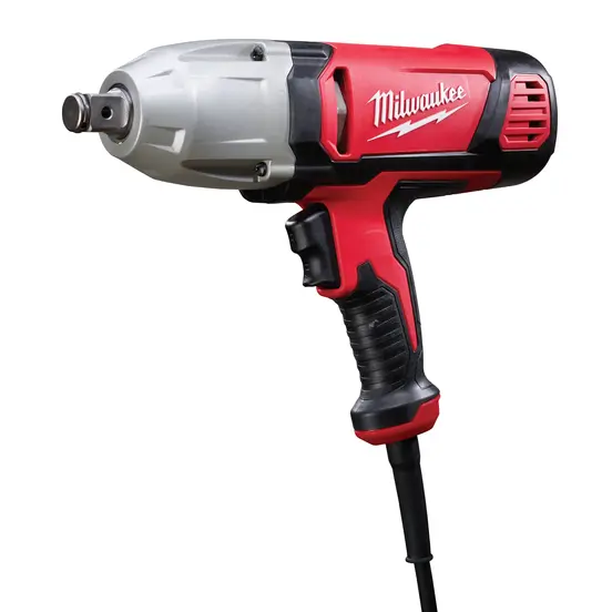 Red and silver and black MILWAUKEE Impact Wrench, 3/4 in., Electric Powered