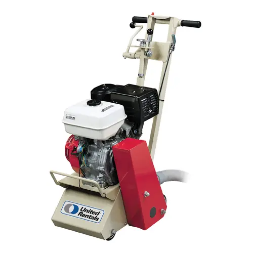 Red, white and beige electric concrete planer