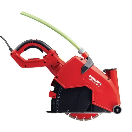 Red and black HILTI Concrete Cut-off Saw, 12 in., Electric Powered