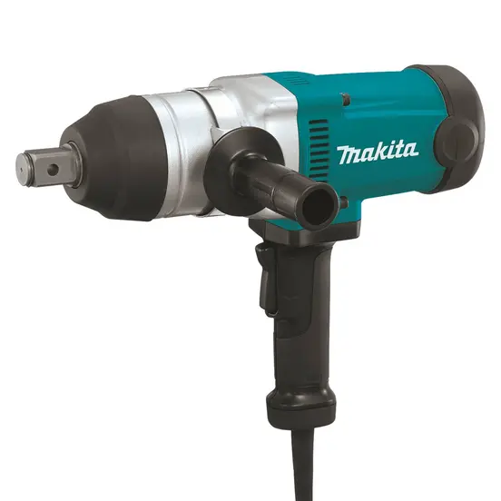 Green and silver and black MAKITA Impact Wrench, 1 in., Electric Powered