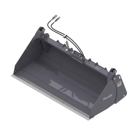 Black PALADIN 84 in. 4-in-1 Bucket Attachment for Skid Steer